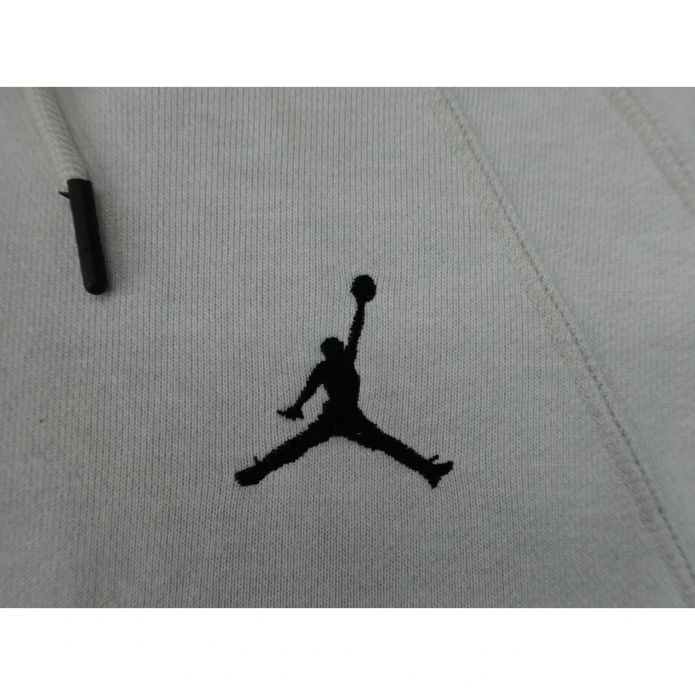 Jordan Flight Fleece Hoodie Mens Large Cream‎ Jumpman Pullover Sweatshirt